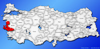 İzmir ilinin Türkiye haritasında gösterimi