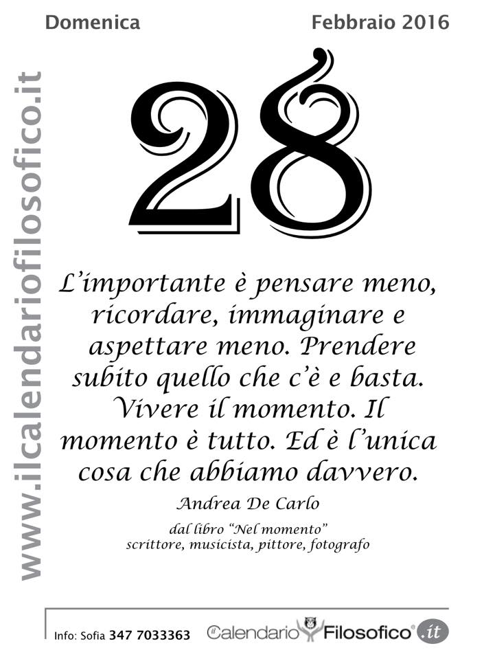 Eolie News Pensieri Frasi Celebri E Non Dal Calendario Filosofico