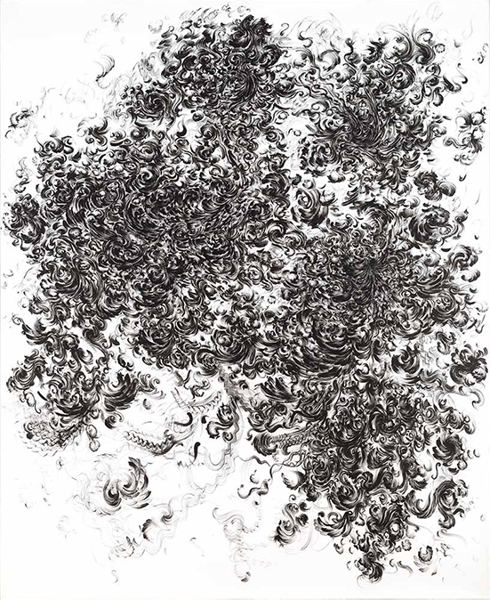 Patrick Gabler Drawing nr. 2, 2013 ink on paper 250 x 203 cm drawing Patrick Gabler Drawing nr. 2, 2013