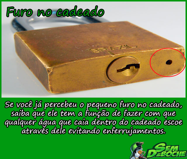 FURO NO CADEADO FURO NO CADEADO