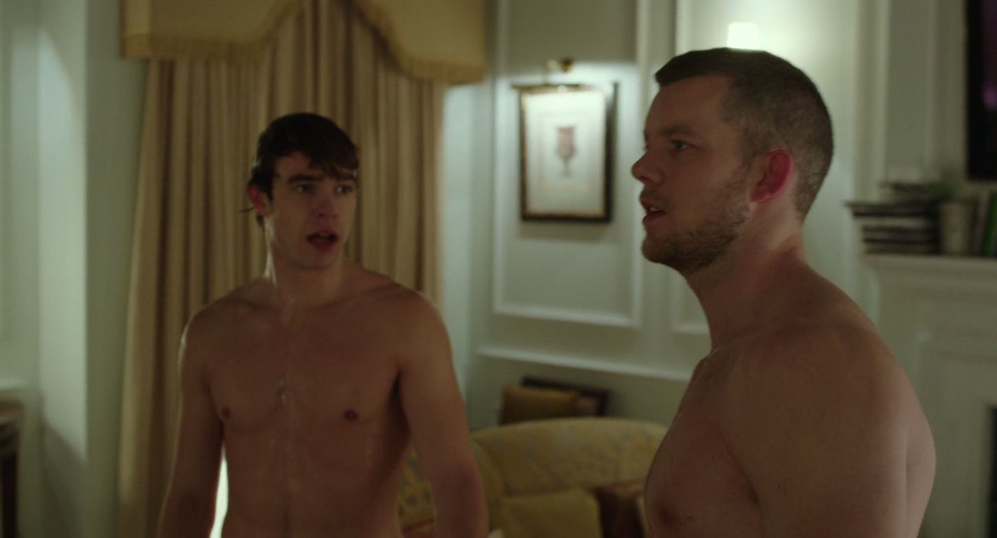 Russell Tovey, Arinzé Kene & Nico Mirallegro in The Pass (2016) .