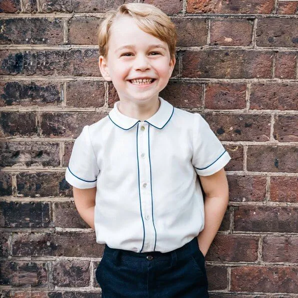 Prince George was photographed in Clarence House, after the christening of his brother Louis earlier this month. Princess Charlotte. Kate Middleton