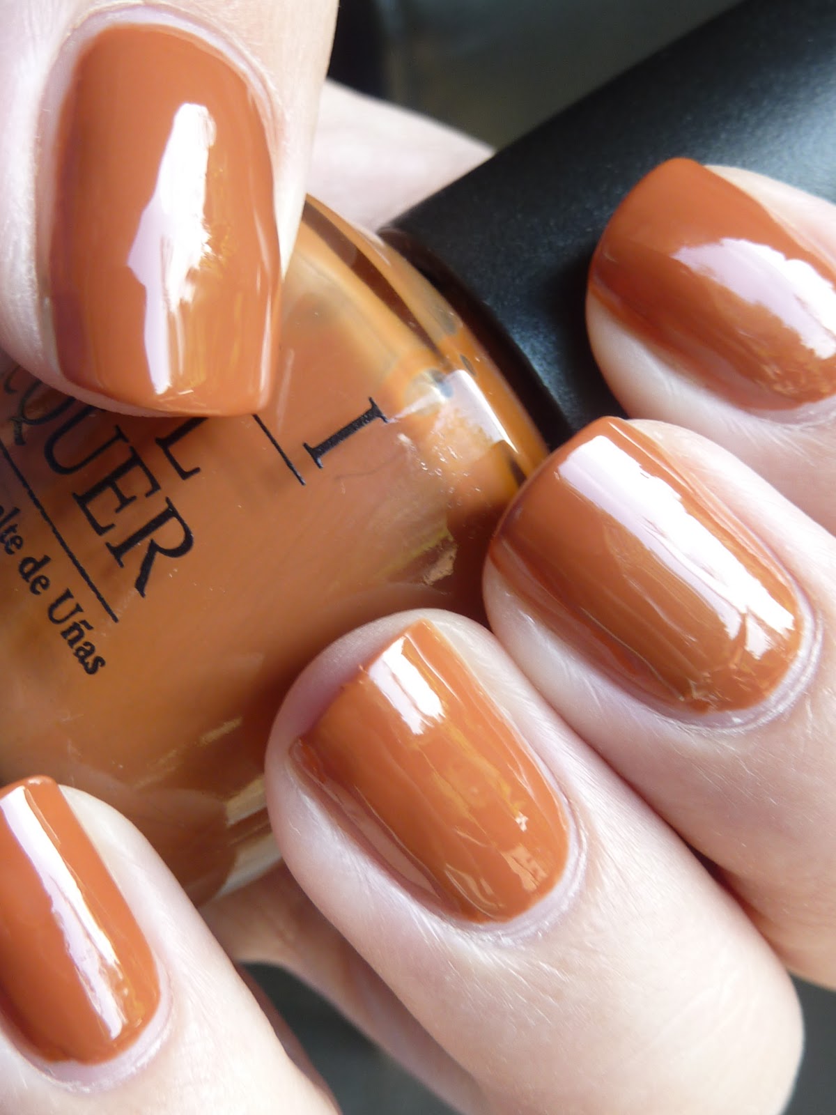 Negle Nymfer En blog om neglelak Efterårsfarver OPI Ginger Bells
