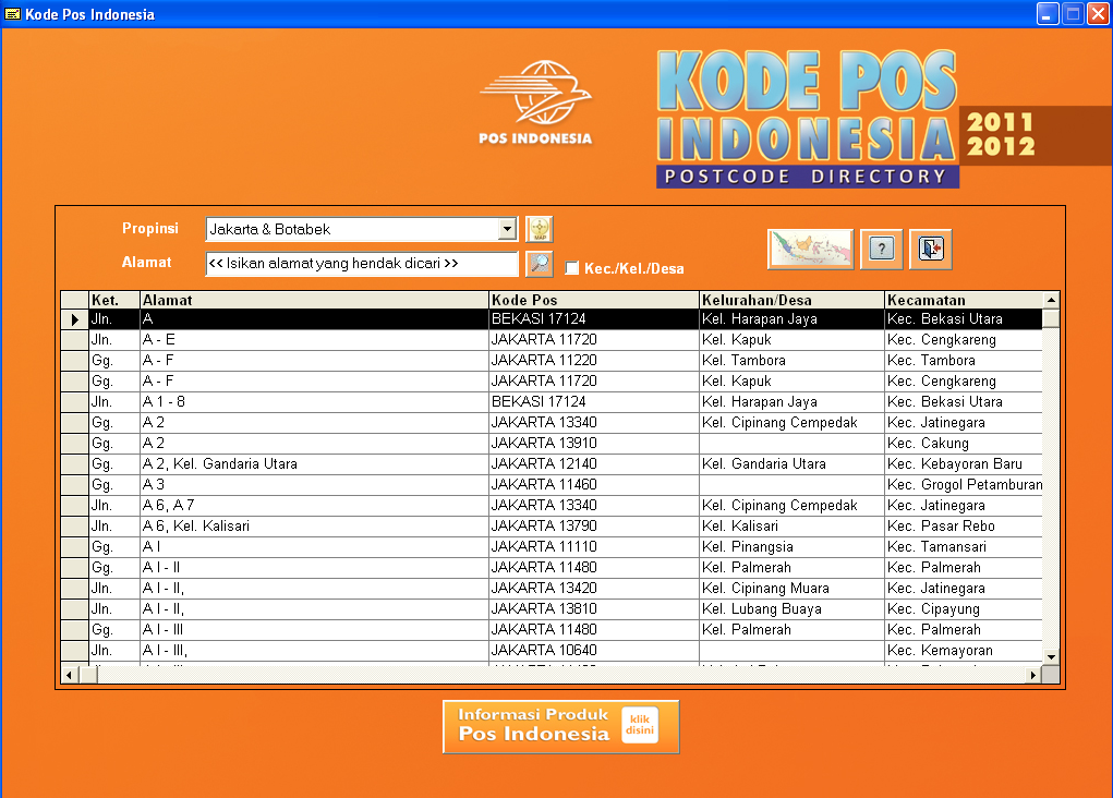 Kode Pos Taman Kopo Indah 3 - Homecare24