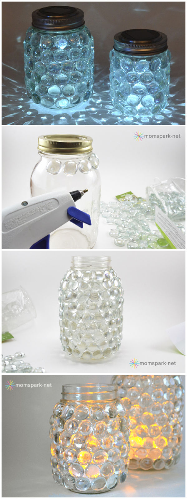 Easy Mason Jar Luminaries