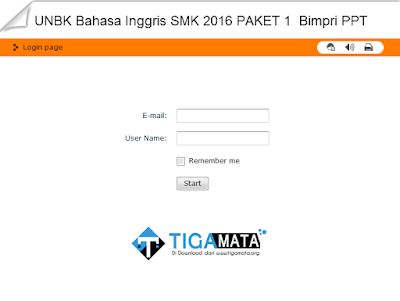 Simulasi UNBK SMK 2019 Swf