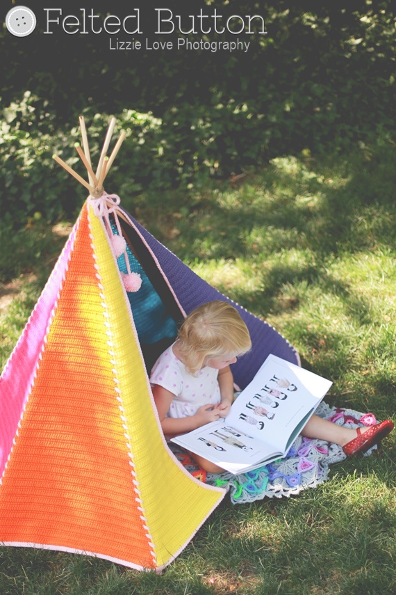 Toddler Teepee Crochet Pattern by Susan Carlson of Felted Button (Colorful Crochet Patterns)