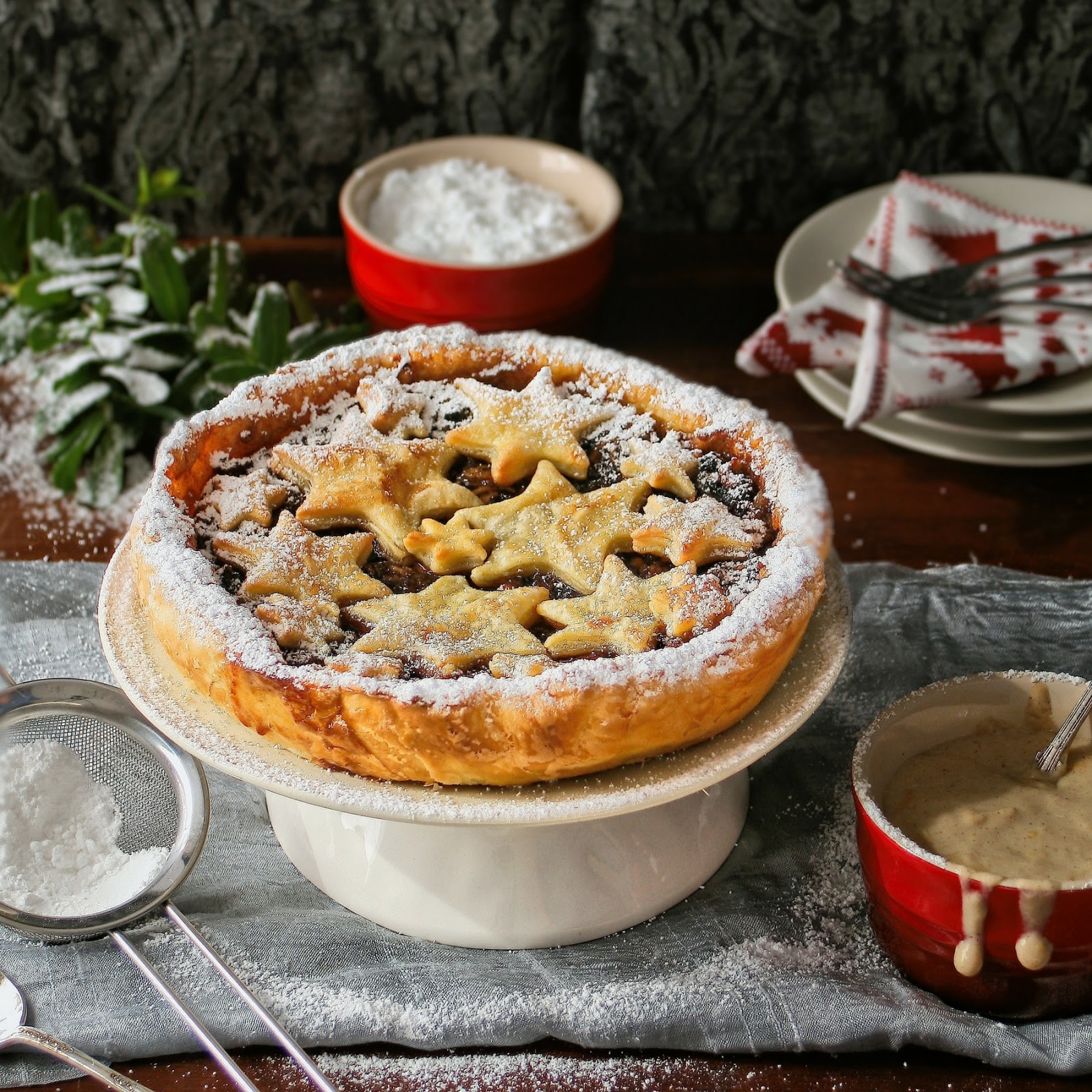 Cupcakes & Couscous Mince Pie Tart with Christmas Custard