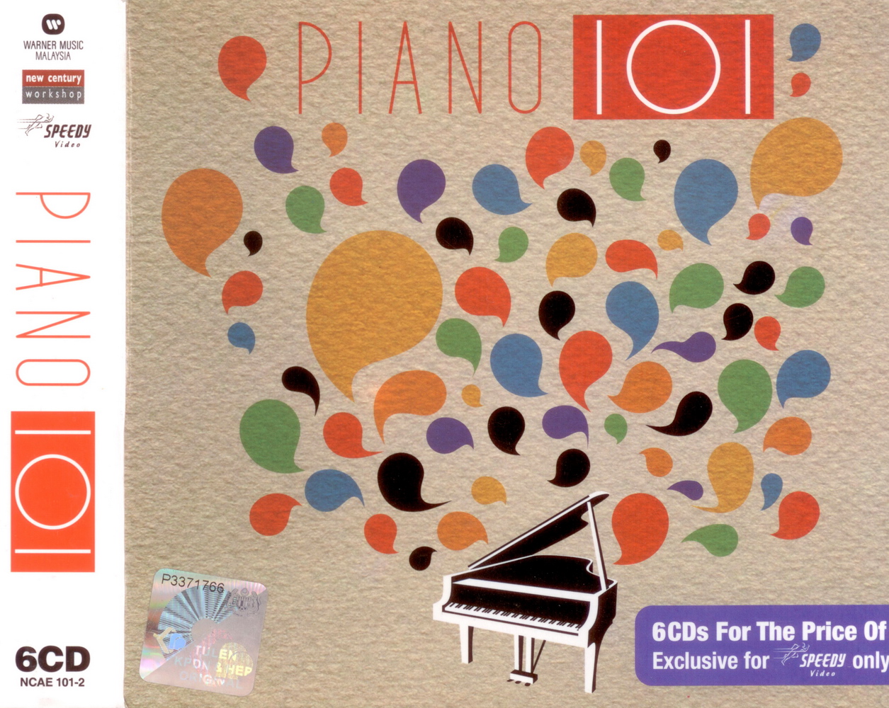 [Piano] Various Artists - PIANO 101 (Instrumental Versions) (2009) (6CD