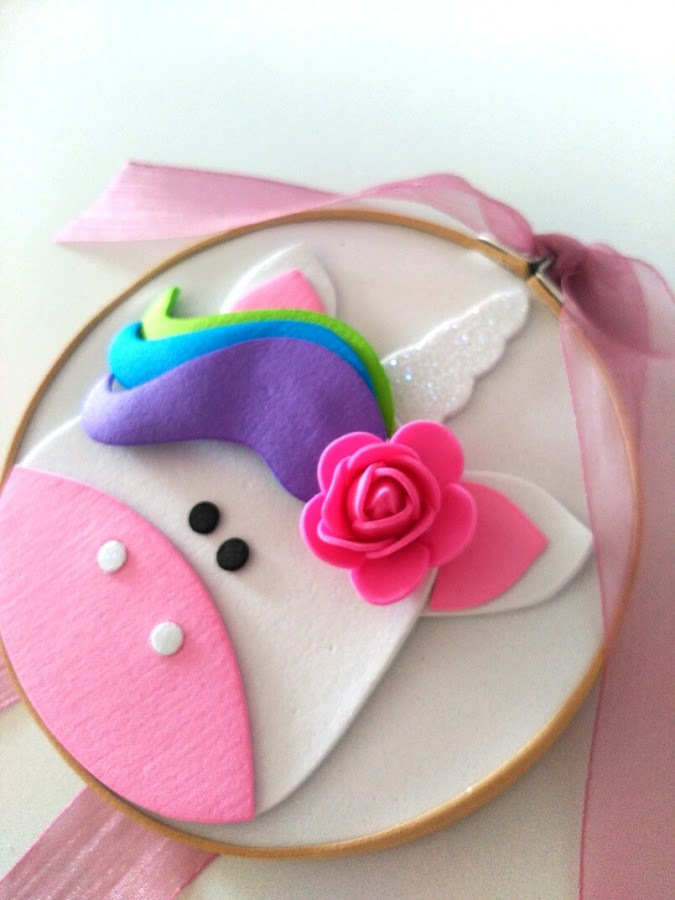 bastidor, goma eva, unicornio, diy, handmade