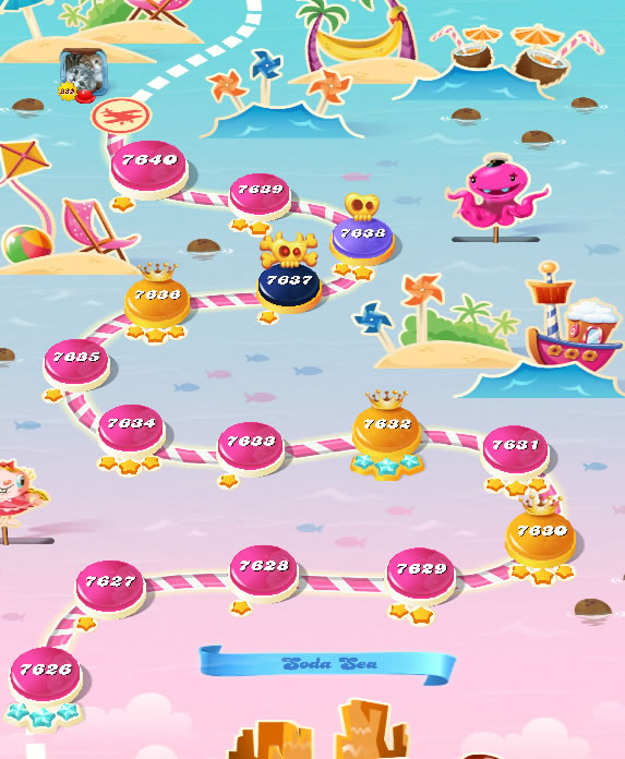 Candy Crush Saga level 7626-7640 Candy Crush Saga level 7626-7640