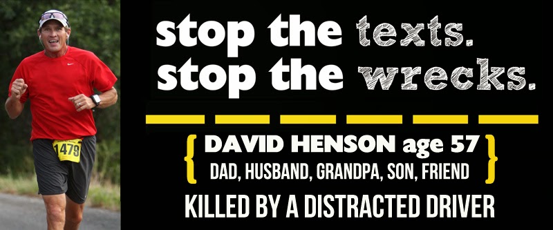 Stop the Texts,  Stop the Wrecks.. Don't Drive Distracted!!