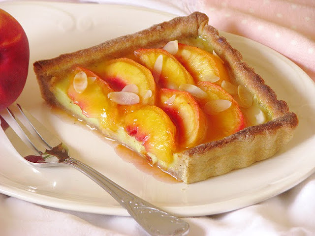 Tarte végétale aux nectarines recette de pâtisserie sans lait, sans beurre, sans oeufs