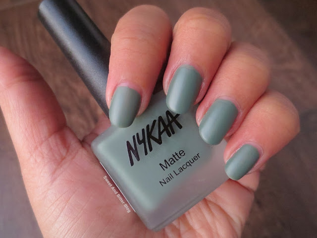 Nykaa Matcha Tiramisu Matte Nail Polish Swatch Nykaa Matcha Tiramisu Matte Nail Polish Swatch