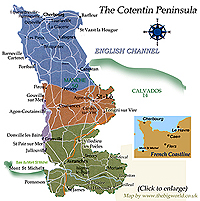 map of cotentin