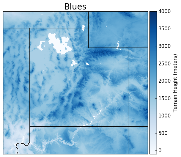 Brian Blaylock's Python Blog: python colormaps