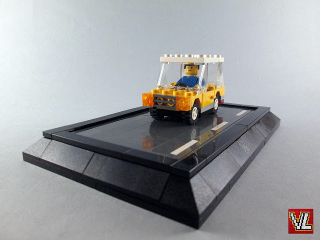 Recriação de pequeno carro LEGO dos finais dos anos 70 e anos 80 Recriação de pequeno carro LEGO dos finais dos anos 70 e anos 80