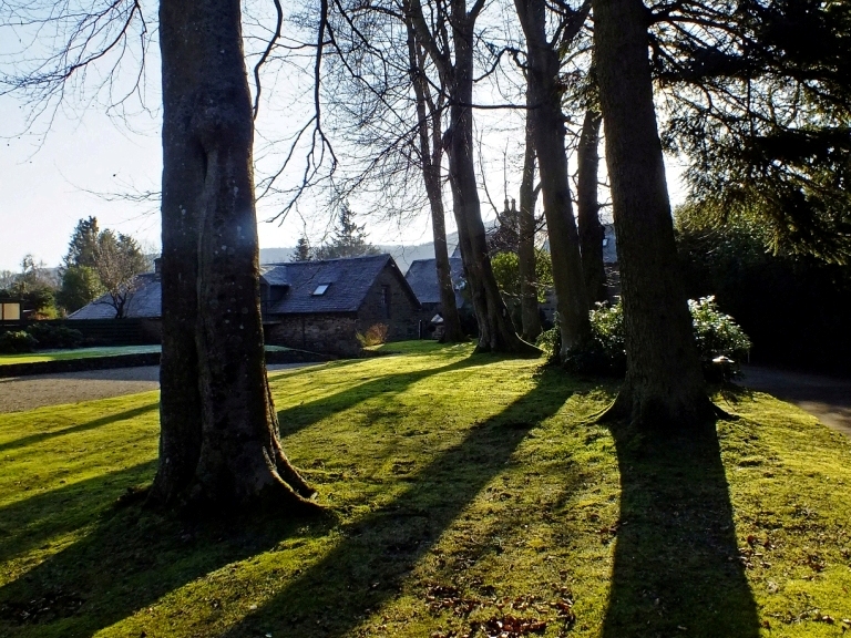 Craigatin House and Courtyard Pitlochry Scotland February 2012
