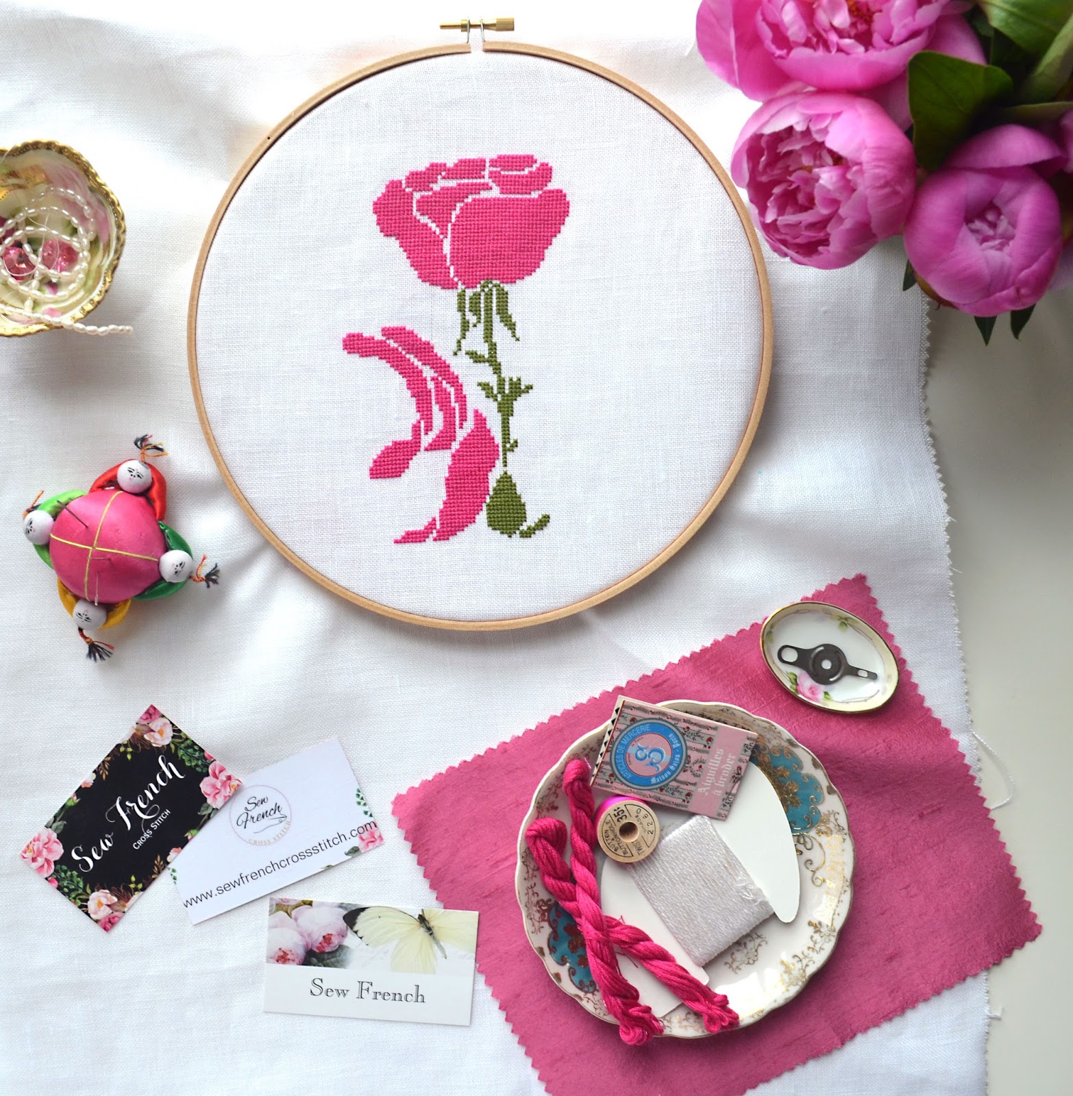 Sew French: Raspberry & Teal