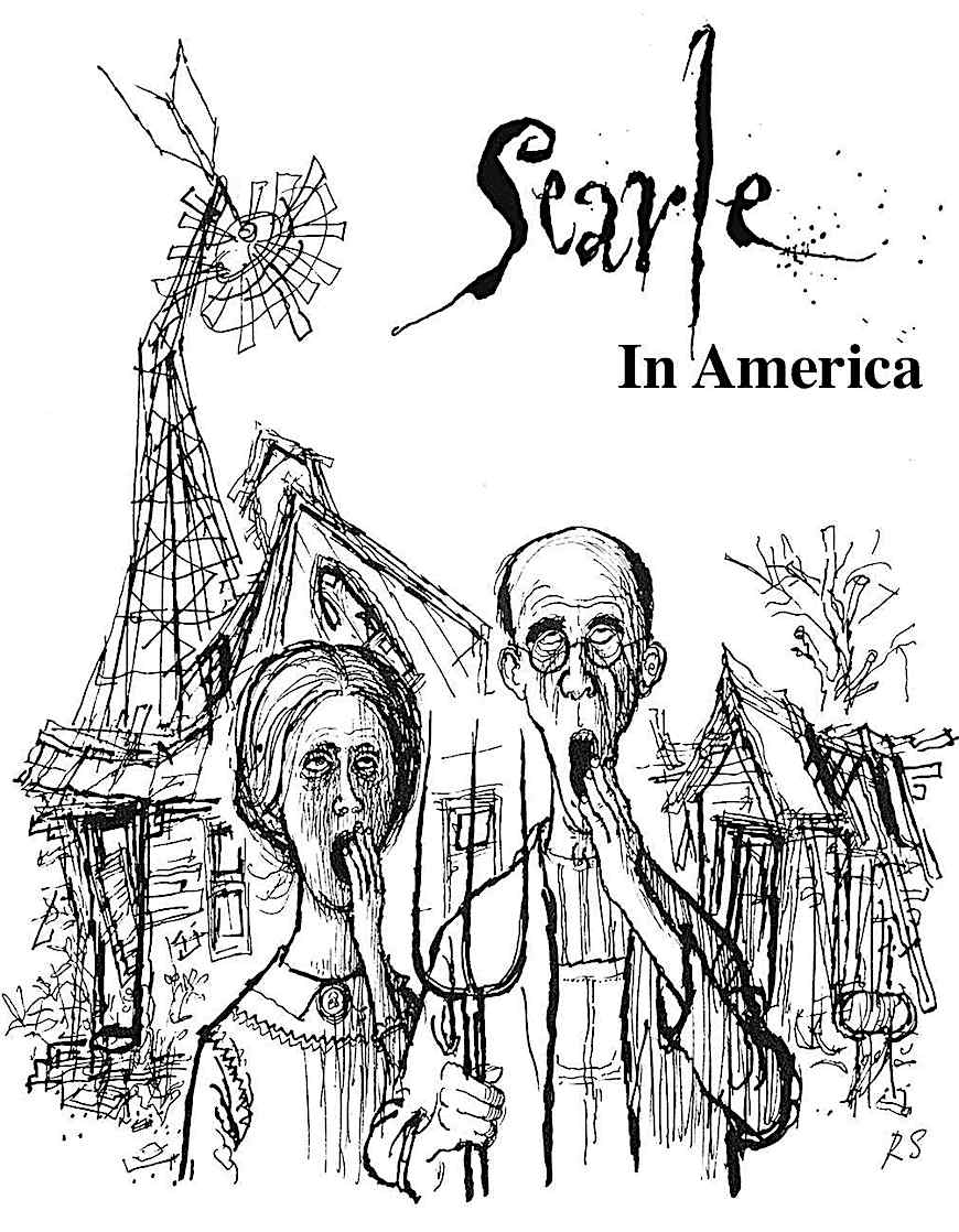 Searle in America "Searle in America", a cartoon image by Ronald Searle