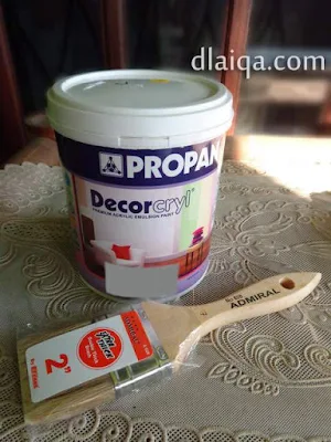 cat Propan Decorcryl DI-400 dan kuas 2 inch