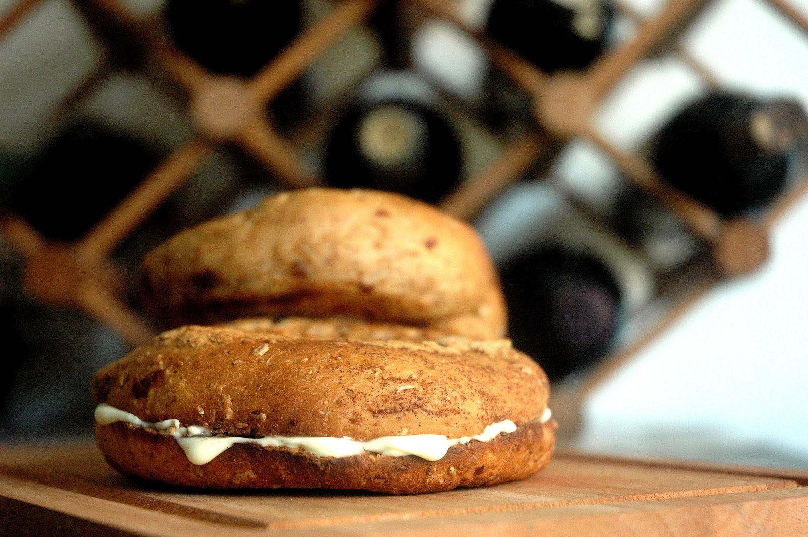 DUDE FOR FOOD What's in the Fridge...Bagels and Cream Cheese