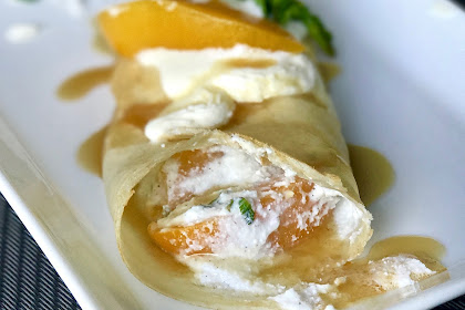 Peach Ricotta Crepes and a Dole Giveaway!