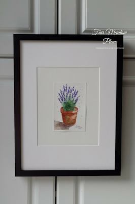Fair Meadow Place A Trip to the Lavender Farm Original Watercolour
