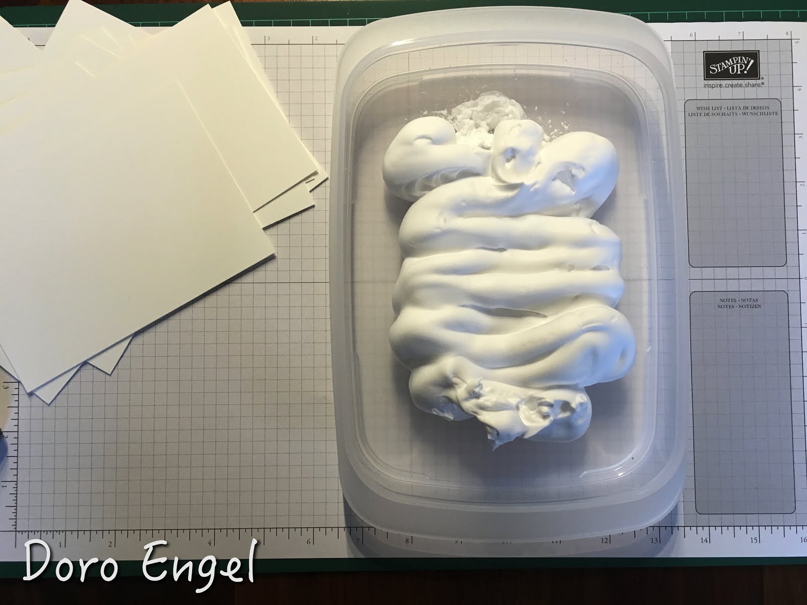 Stempeltrick: Die Rasierschaum-Technik...