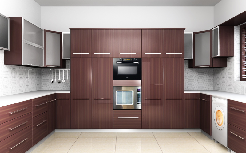 NOVA INTERIORS PVC Modular Kitchen in Coimbatore