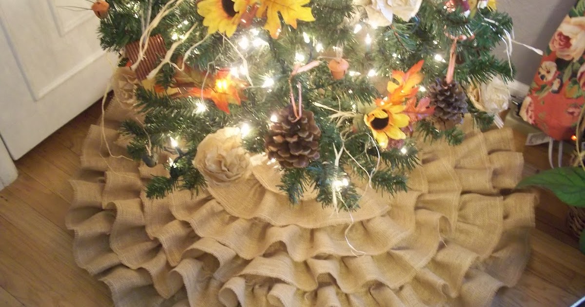 Small Burlap Tree Skirt 