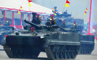 Tank Amfibi TNI AL Buatan Rusia