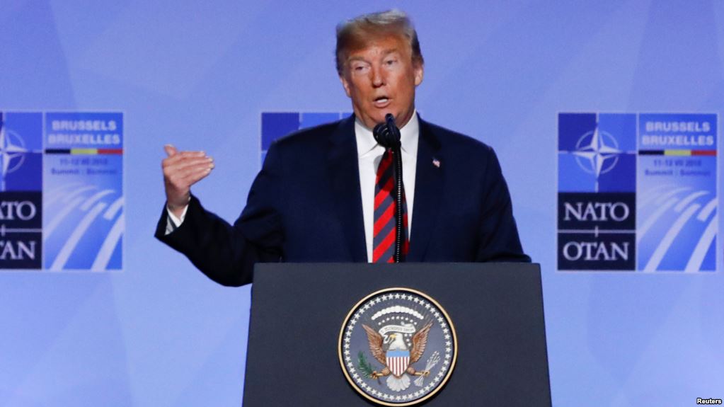Trump dio un fuerte discurso ante los aliados de la OTAN / REUTERS