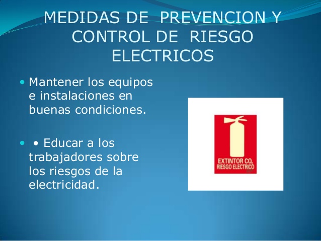 Descargas electricas y medidas de prevencion