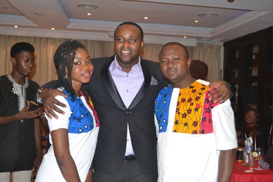 femi adebayo hosts couple valentine's day party
