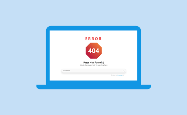 Cara Membuat Halaman Error 404 + Kolom Search