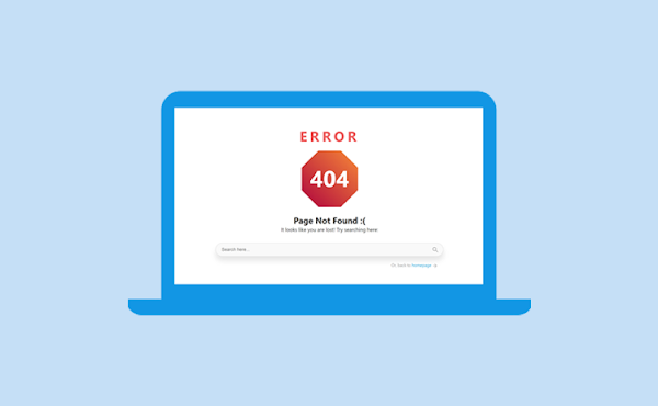 Cara Membuat Halaman Error 404 + Kolom Search