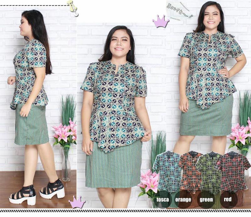 baju batik kerja wanita big size produk terbaru 24 september 2016 jual baju big size