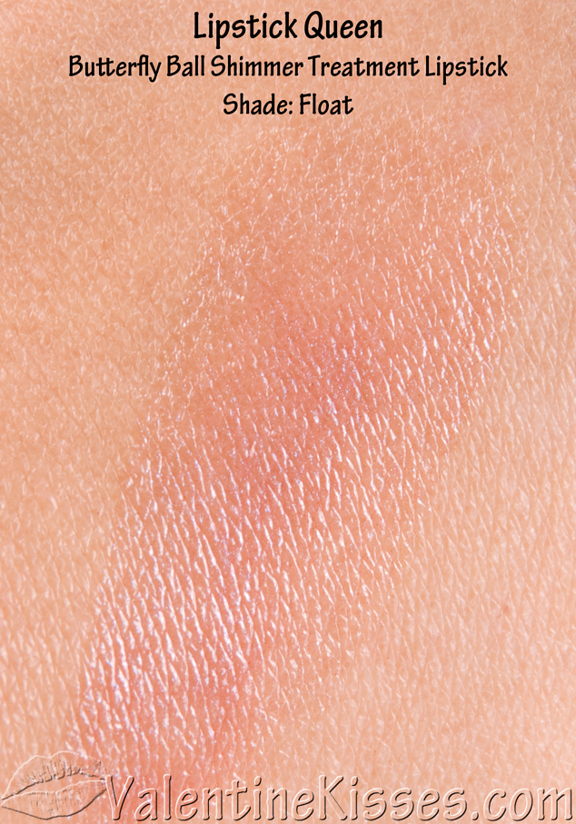 Valentine Kisses Lipstick Queen Butterfly Ball Shimmer Treatment Lipstick in shades Float