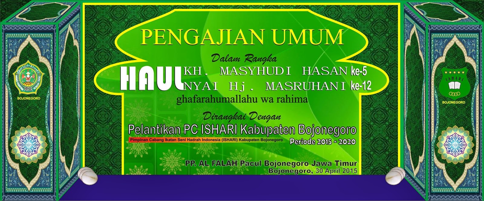 Ukuran Banner Panggung Pengajian desain banner kekinian