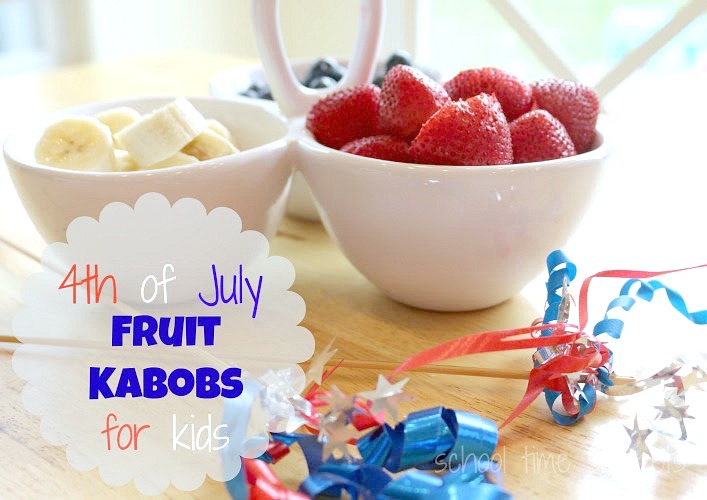 patriotic fruit kabobs kids snack