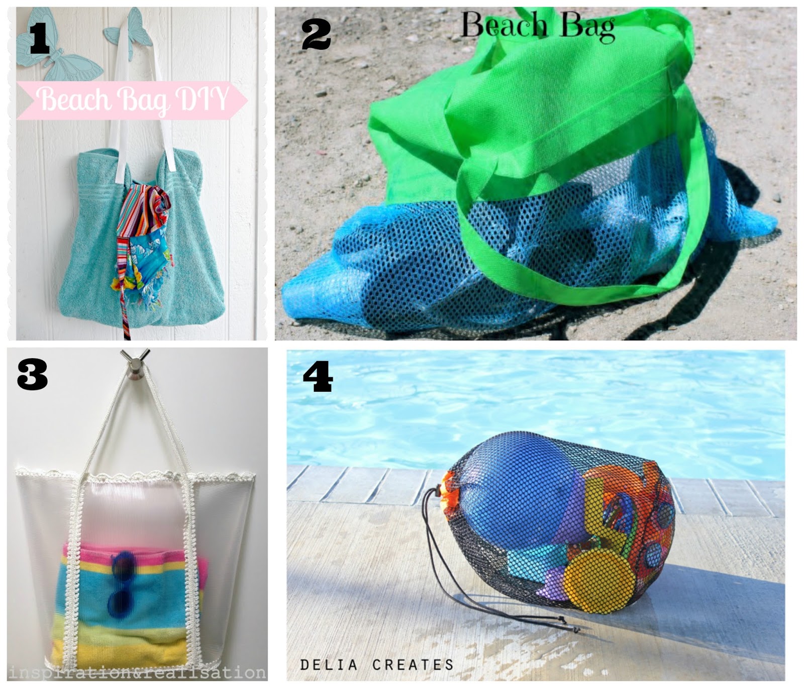 1. Beach Bag (made from a towel) Betwixxt on The Melrose Family