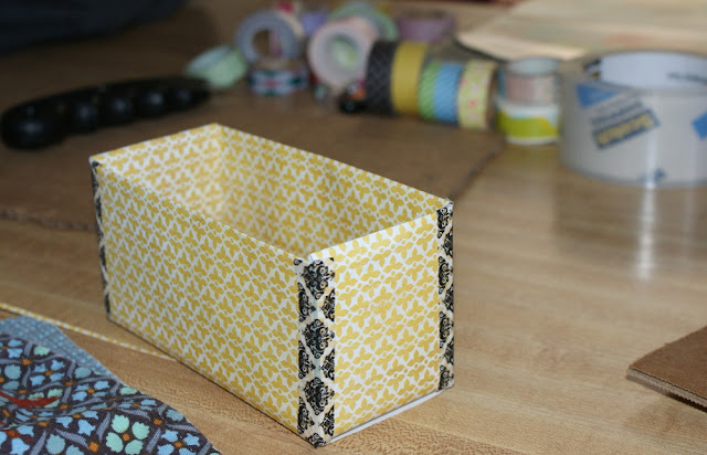 Handmade Upcycled Storage Box Organizer Craft Project 