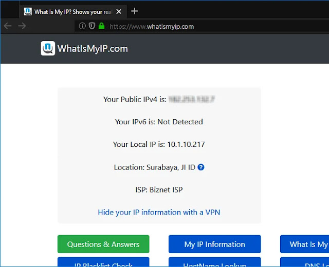 Cara Melihat Alamat IP Address Eksternal dan Internal