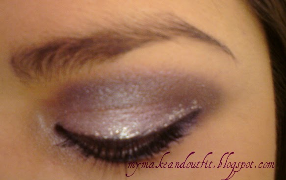 my makeup & outfit look morado c/ glitter plata my makeup & outfit look morado c/ glitter plata