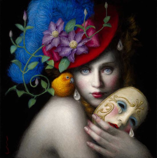 As pinturas com um ar clássico com belas mulheres de Chie Yoshii Chie Yoshii arte pinturas a óleo mulheres clássicas fantásticas surreal beleza