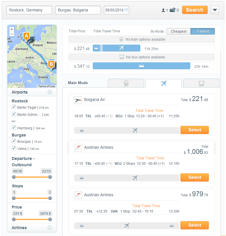 GoEuro - Find the Best Way to Travel in Europe