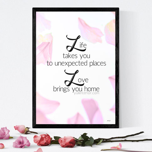 Inspirational Love Quote Wall Frame, Framed in Port Harcourt Nigeria