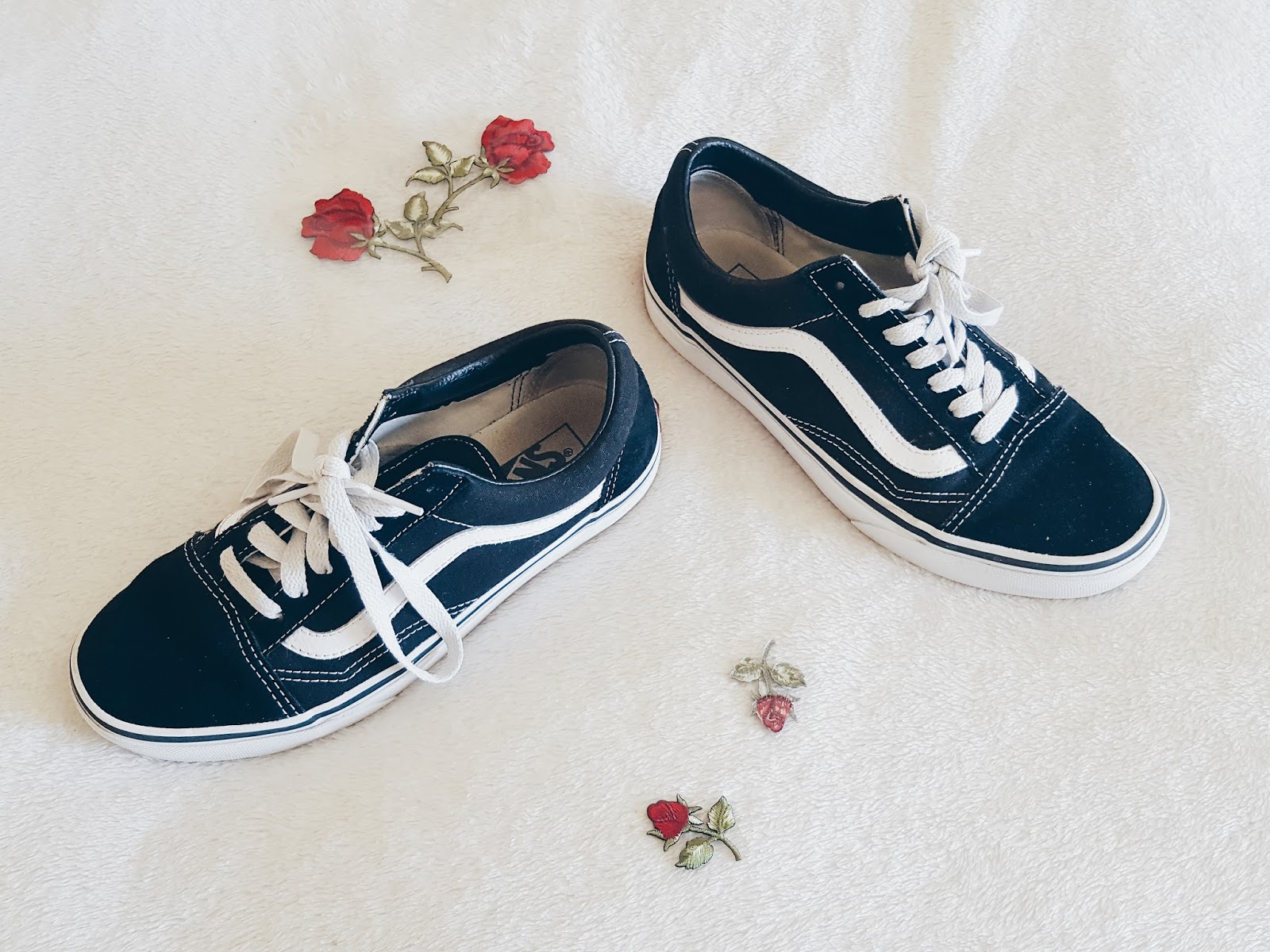 rose vans diy