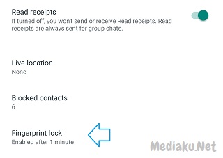 Fingerprint WhatsApp Tidak Muncul